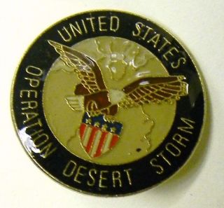   Army Military Operation Desert Storm Pin US Bald Eagle Insignia 6 Pack