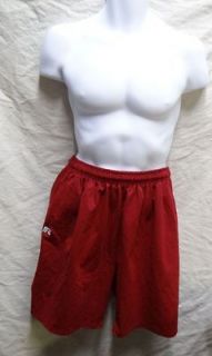 RUSSELL ATHLETIC 660 PMMK COACHES SHORTS 3 POCKET CARDINAL RED MENS 