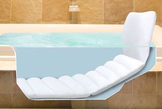 Bathtub Lounger Full Body Bath Tub Cushion Comfort Padding Cradle Back 