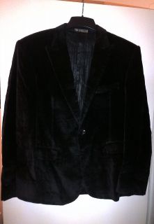 900 TIM HAMILTON Black Suede Blazer / Mens Sport Coat / Suit Jacket 