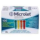 Bayer Microlet Colored Lancets For Diabetes Testing, Single Use   100 