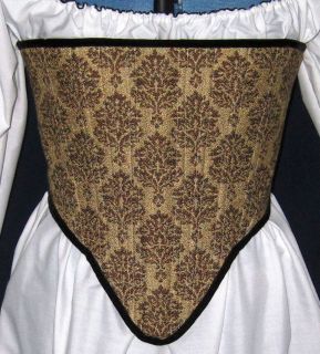 Custom Size & Fabric Corset Renaissance SCA Elizabethan Faire Medieval 