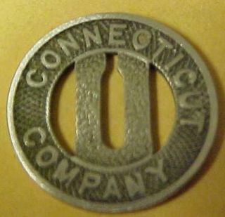 CONNECTICUT CO. GOOD FOR ONE FARE TOKEN 8620C