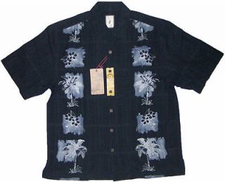 Jamaica Jaxx Mens 100% Silk Authentic Island Style Button down Shirt 