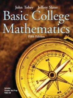 Basic College Mathematics by John Tobey and Jeffrey Slater 2004, CD 