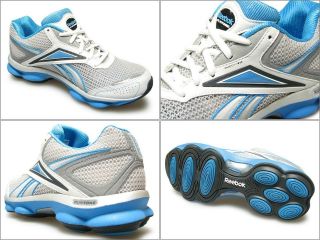 Reebok RunTone Prime Air Cushioned Running Trainers Pumps Shoes White 