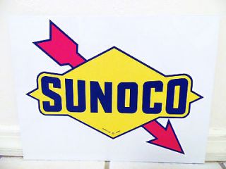 Vintage Sunoco 80S Gas Pump Sign Gasoline Gas Station Ratrod Garage