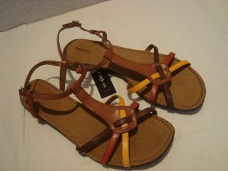 New Style & Co Womens Zelda Multi Color Sandals Shoes 6 Medium