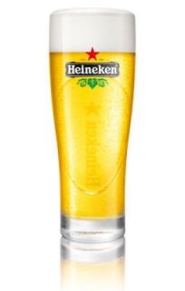 Heineken Beer New Nucleated Pint Glass 16oz Set of 4 Glasses Brand NEW
