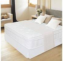 12 Night Therapy Euro Box Top Spring Mattress & Bed Frame Set,Bedroom 