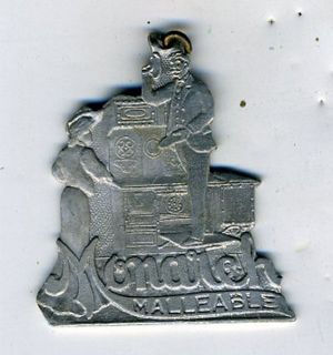 1905 Die Cut Large Charm Monarch Malleable Stoves Lewis & Clark Expo 