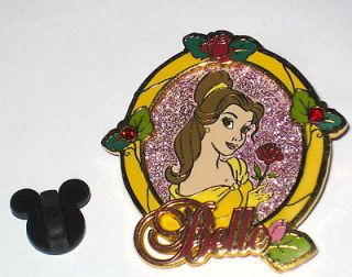   Pin Beauty and the Beast Princess Belle DLRP France Rose Sparkle Name
