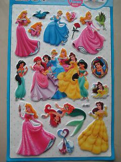 Disney Princess Room Decor 3D Foam Stickers Gifts #007