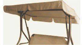 New !!Patio porch swing CANOPY ONLY  Camel 61 X 44