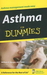 Asthma for Dummies by William E. Berger 2006, Paperback