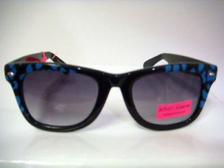 Betsey Johnson Raven Blue Leopard Rare Sunglasses $55.NWT