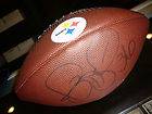 JEROME BETTIS PITTSBURGH STEELERS SIGNED LOW END PLEATHER FOOTBALL