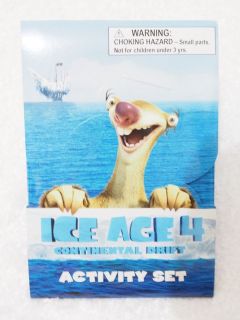 Ice Age 4 Kids Birthday Activity Gift Bag Toys Stickers Paint Picture 