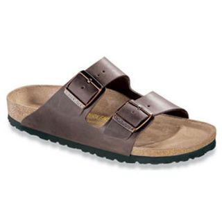 Birkenstock Arizona Dark Brown 2 Strap Leather Sandals