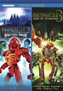Bionicle 2 Legends of Metru Nui Bionicle 3 Web of Shadows DVD, 2011 