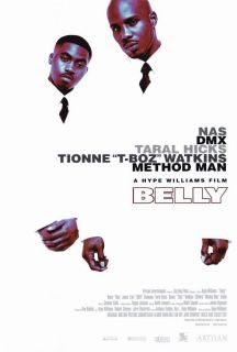 Belly Movie POSTER 27x40 Nas DMX Taral Hicks Tionne T Boz Watkins