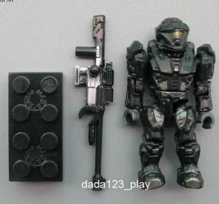 Halo Mega Bloks BLACK RECON SPARTAN Minifigure 2 Action Figure M61