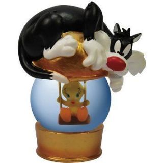 Looney Tunes Sylvester Cat on Tweety Bird Gold Birdcage 45mm Water 