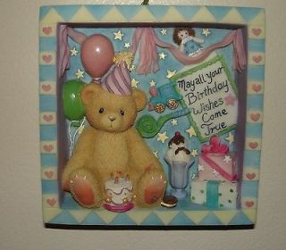   Teddies Birthday Wall Plague May all your Birthday Wishes Come True