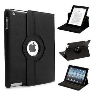   iPad 3rd Gen 360°Rotating Magnetic Leather Case w/ Stand iPad 2 3rd