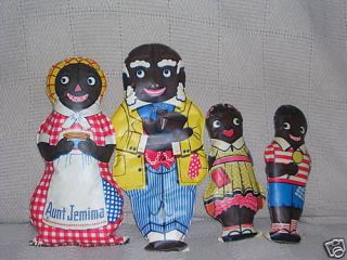Vintage Black Americana Mammy 1950s Aunt Jemima Doll Family Pancake 