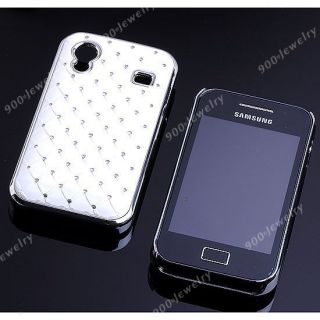 Rhinestone Bling Stars White Hard Skin case cover for Samsung Galaxy 