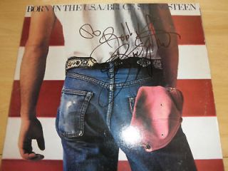 BRUCE SPRINGSTEEN SIGNED LP EXACT PROOF! AUTOGRAPHED IN PERSON COA