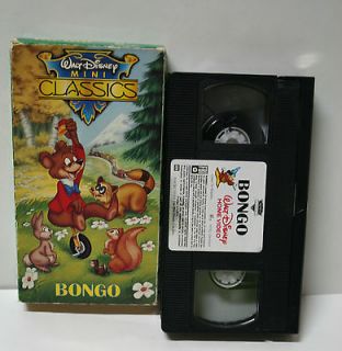 Walt Disney Mini Classics   Bongo (VHS, 1991) Children Kids Video Tape 