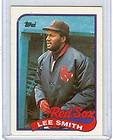 1989 TOPPS LEE SMITH #760, BOSTON RED SOX