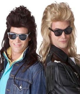 80s Rock Mullet Hall and Oates Costume WIG Brown Blonde