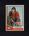 1974 75 OPC Serge Savard MONTREAL CANADIENS #53 O Pee Chee Hockey 