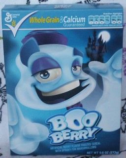 Boo Berry Monster Halloween Cereal 9.6 oz Fresh Unopened Box WorldWide 