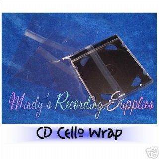 Resealable CD Cello Bag Wrap Bags 100 Pack Sleeves