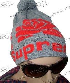 Hip Hop Supreme Unisex Fashion Rose Beanies Cotton Stay warm knit caps 