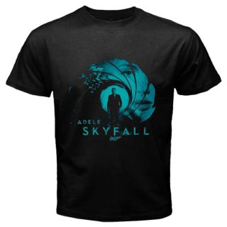 James Bond 007 Skyfall Theme Song By Adele Black T Shirt Size S 3XL