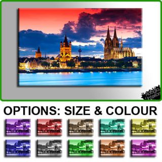 PREMIUM NEW   Cologne Germany Skyline   10 COLOURS / SIZES