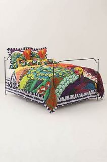 NIP ANTHROPOLOGIE Pavo KING QUILT Comforter Peacock Bedding FREE 