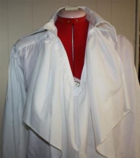   WHITE CUSTOM MADE COSTUME SHIRT AS SEEN ON DAVID BOWIE, ANY SIZE