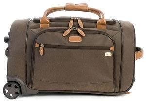 Boyt Edge 22 Carry On Wheeled Duffel Bag Lightweight Luggage Brown 