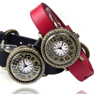 IEKE Premium Antique Leather Strap Wrist Watch Quartz Gift 