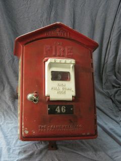 Gamewell Fire Telegraph Box w/ Pole Mount