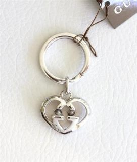 Gucci Sterling Silver Love Britt Logo Key Chain