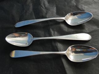 IRISH TEA SPOONS STERLING SIVER MADE IN DUBLIN IN C.1780