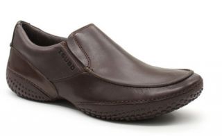   Carrado Casual Walking City Slip On Shoe Dark Brown Leather 8334 DRCH