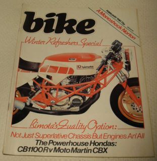 BIKE 2/81 Bimota KB2 Moto Martin CBX Honda CB1100R Yamaha YZ465 